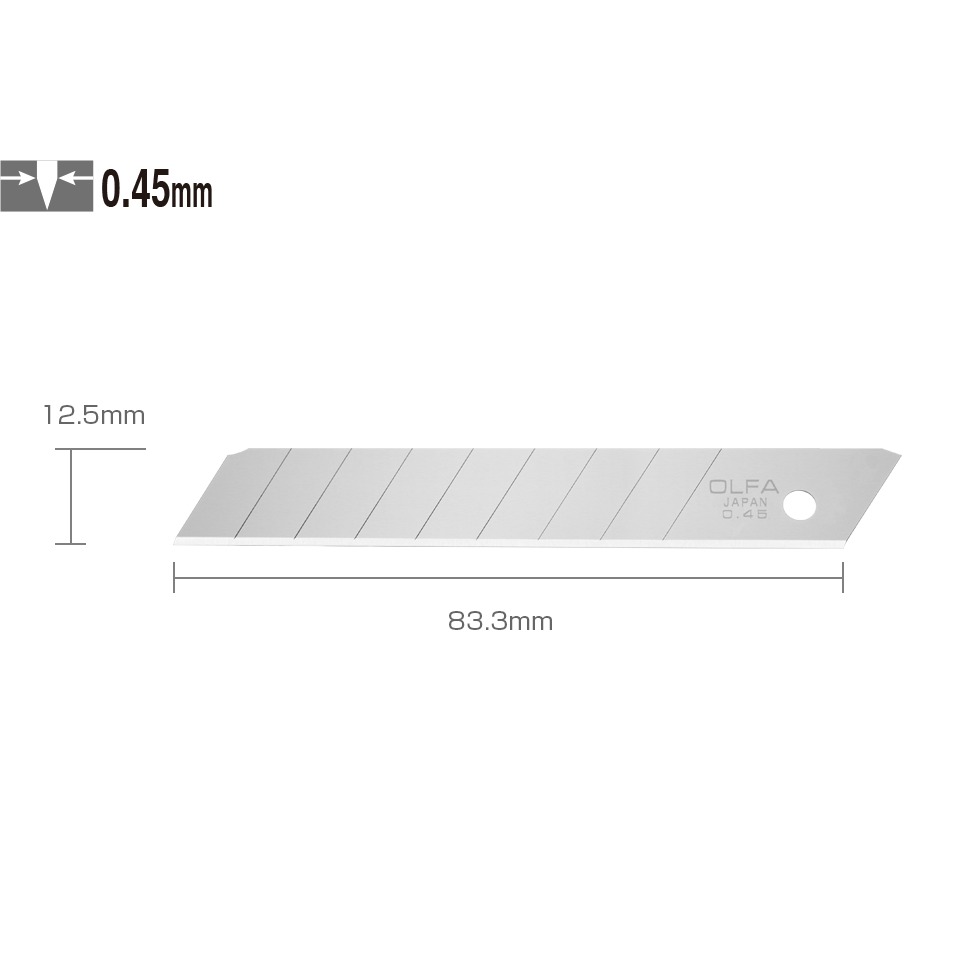 OLFA新款中型美工刀片MTB-10B(10片裝)-細節圖2