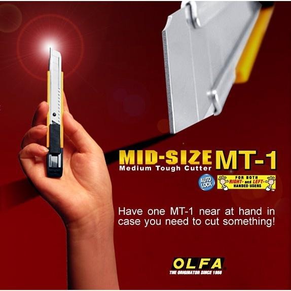 OLFA 新款中型美工刀MT-1型（日本包裝型號203B型）-細節圖3