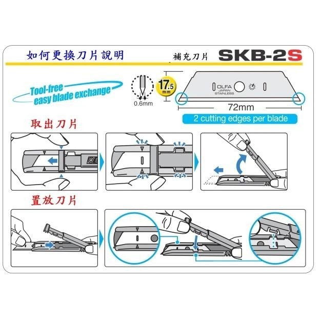 OLFA新型全不鏽鋼安全工作刀SK-12型 不鏽鋼安全工作刀 美工刀-細節圖6