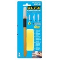 OLFA 筆刀AK-1 LTD-09 AK-5 AK-4 筆刀 雕刻刀 工藝刀 刻線工具 模型刻筆刀 尖銳角細工-規格圖3