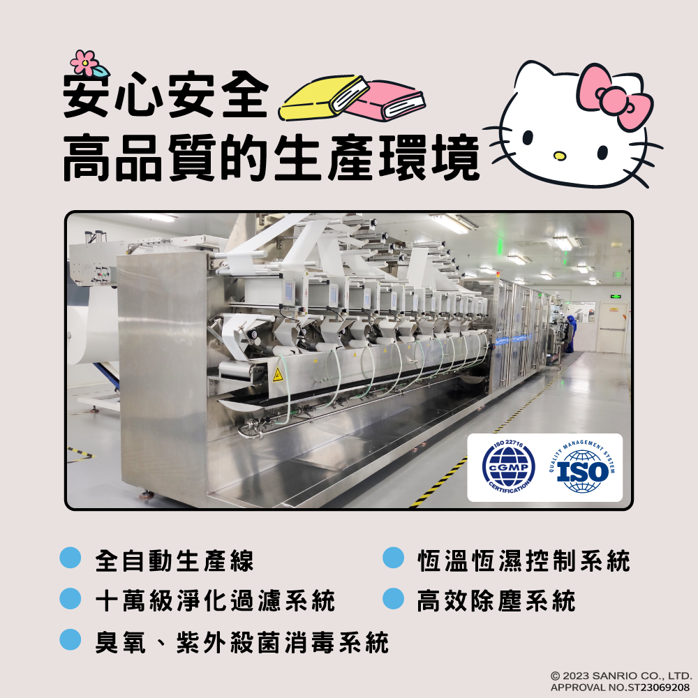 ［三麗鷗感恩禮物節］Hello Kitty超迷你濕式衛生紙7抽×8包(玫瑰清香)×8組(送透明化妝包)-細節圖8