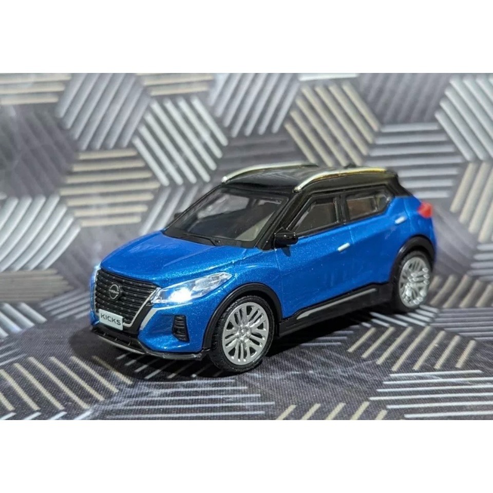 NISSAN KICKS 1/43 原廠授權車 藍色/橘色/白色/鐵灰/黑色 客製化改色 聲光車 模型車客製化 車牌客製-細節圖4