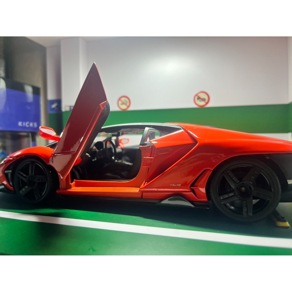 1/18 lamborghini LP770-4 全可開合金模型 稀有車款 百年蠻牛-細節圖3