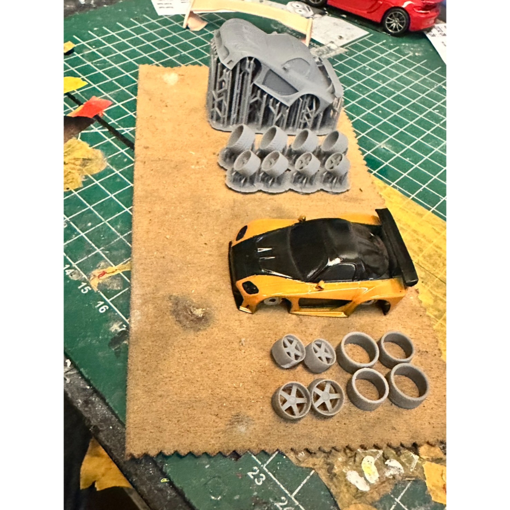 3D列印客製化 玩命關頭RX7 Q車 訂製車模 光固化 模型車客製化 1/18 1/24 1/32 1/64 皆可討論-細節圖3