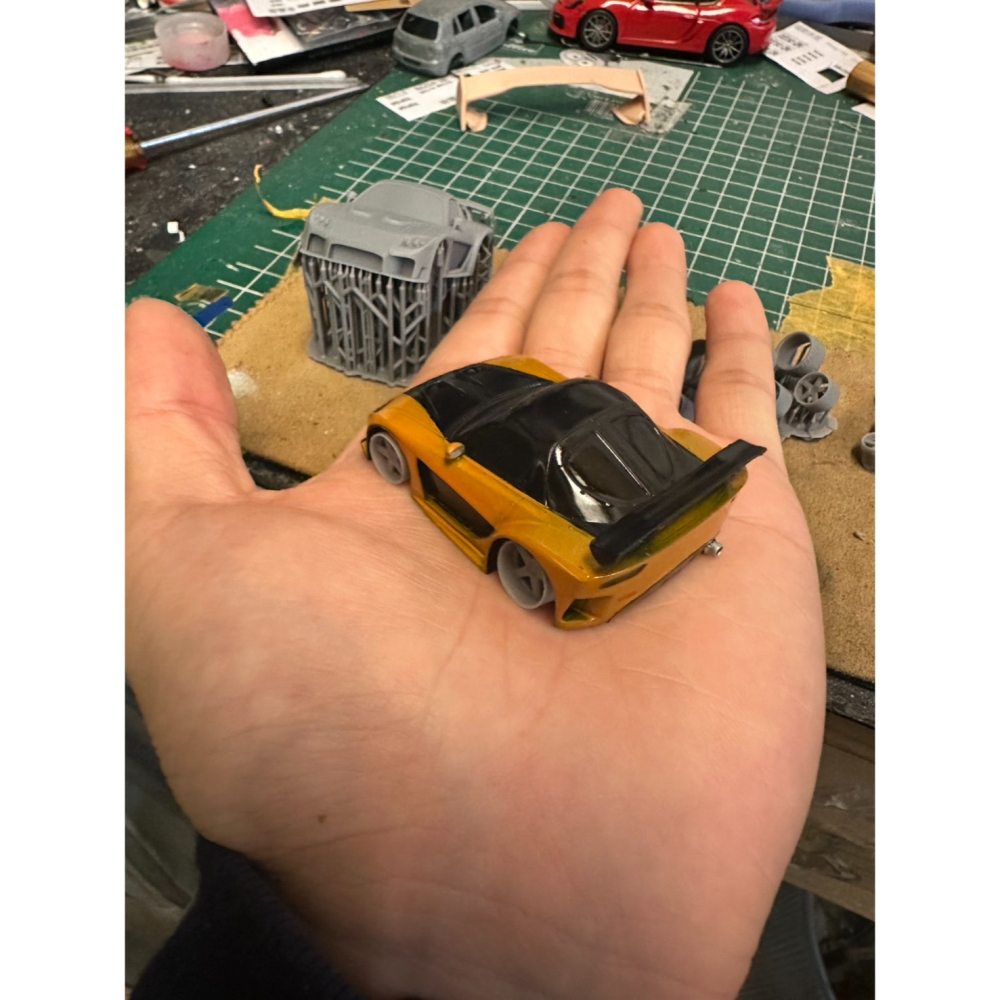 3D列印客製化 玩命關頭RX7 Q車 訂製車模 光固化 模型車客製化 1/18 1/24 1/32 1/64 皆可討論-細節圖5