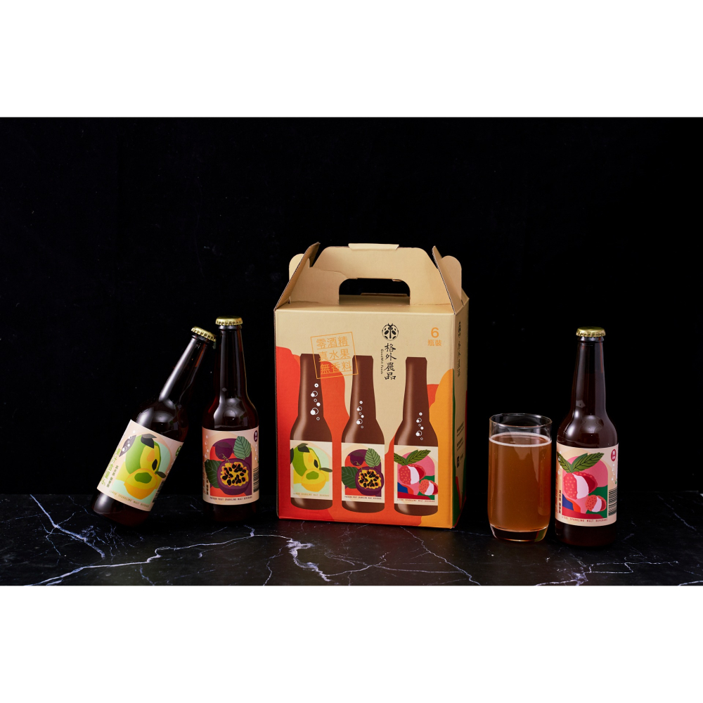【格外農品GoodWill Foods】台灣真水果氣泡麥汁禮盒(6入)-細節圖3