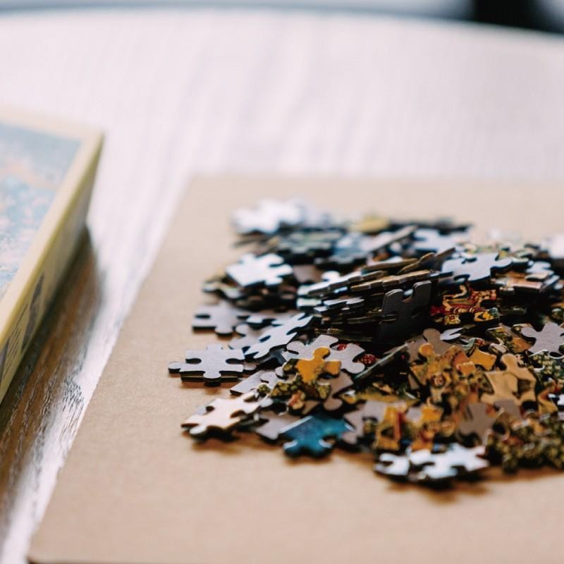 雷諾瓦拼圖文化坊/吻/168片/克林姆/時鐘拼圖-細節圖3