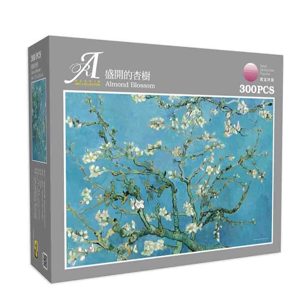 雷諾瓦拼圖文化坊/盛開的杏樹/300片/梵谷/感溫變色-細節圖2
