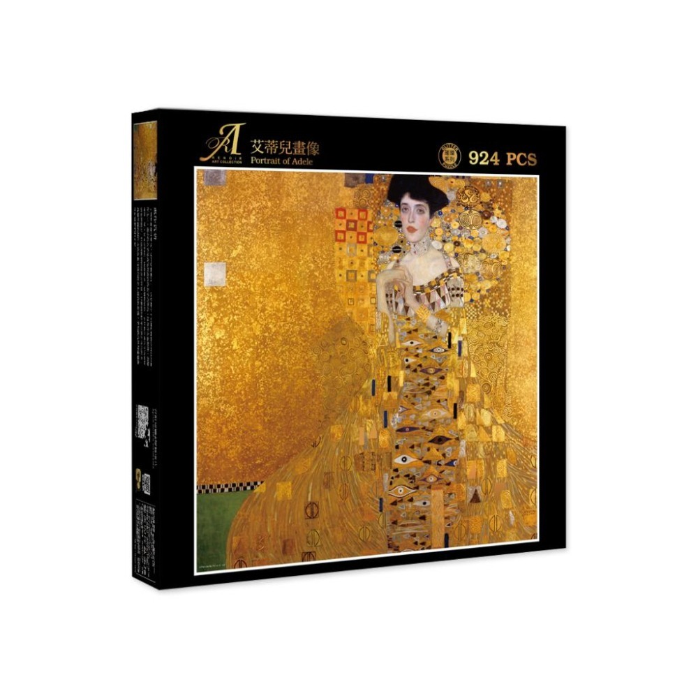 雷諾瓦拼圖文化坊/艾蒂兒畫像/924片/克林姆/璀璨金-細節圖2