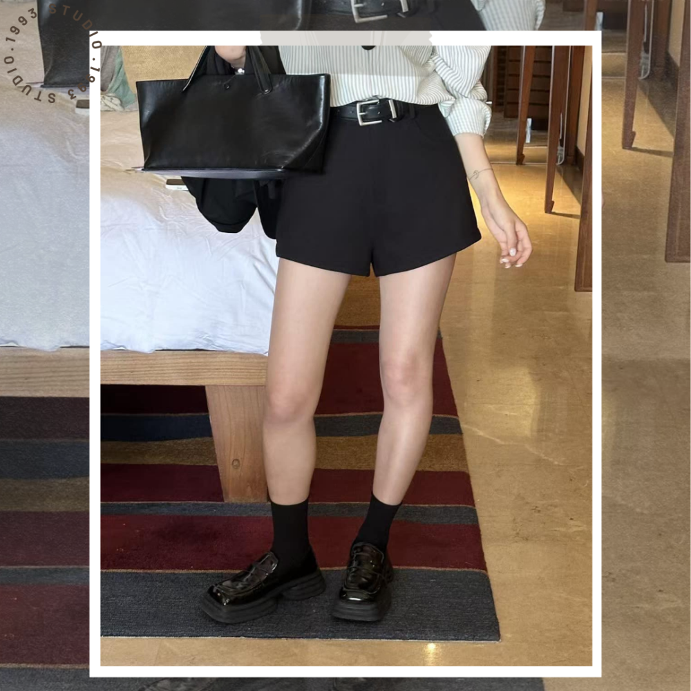 高腰顯瘦休閒短褲#B20137-細節圖7