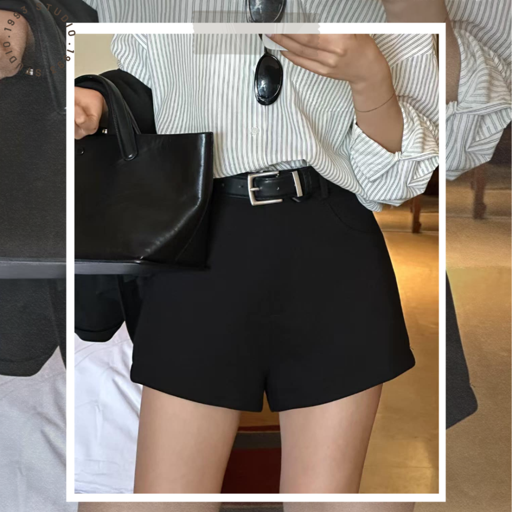 高腰顯瘦休閒短褲#B20137-細節圖8