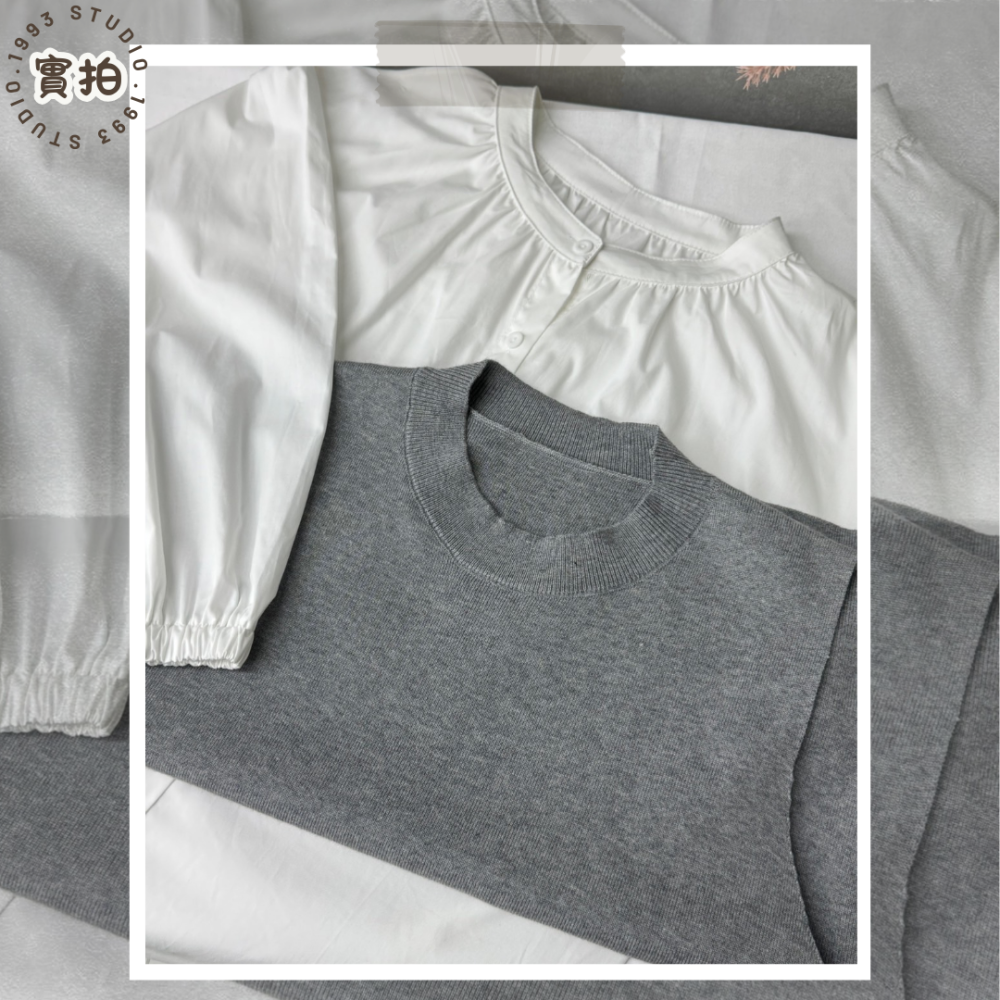 經典襯衫+針織背心 兩件套裝#B20139-細節圖4