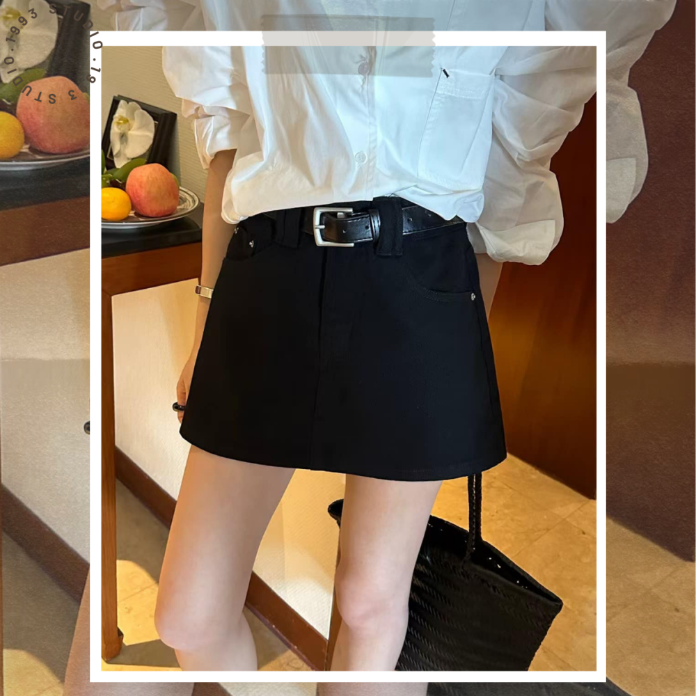 高腰顯瘦裙褲#B20140-細節圖7