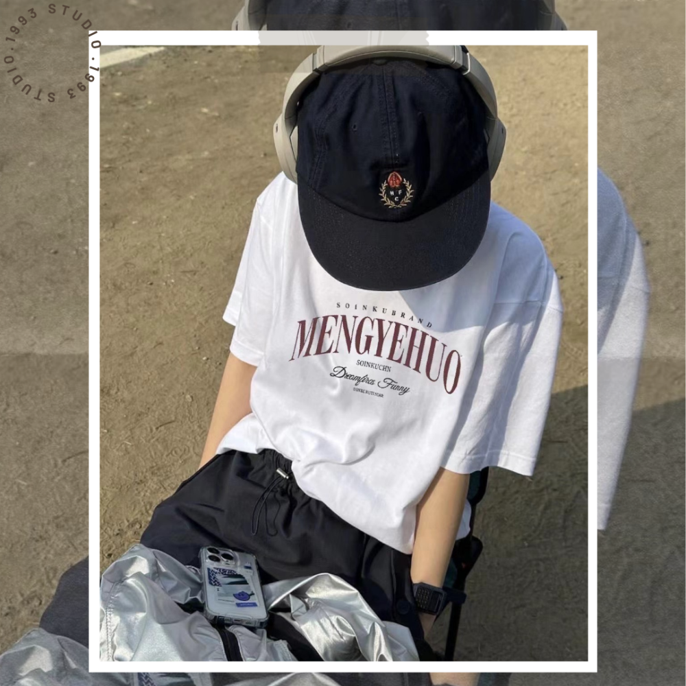 🇰🇷正韓🇰🇷復古洗色英文字TEE 上衣 #B20154-細節圖6