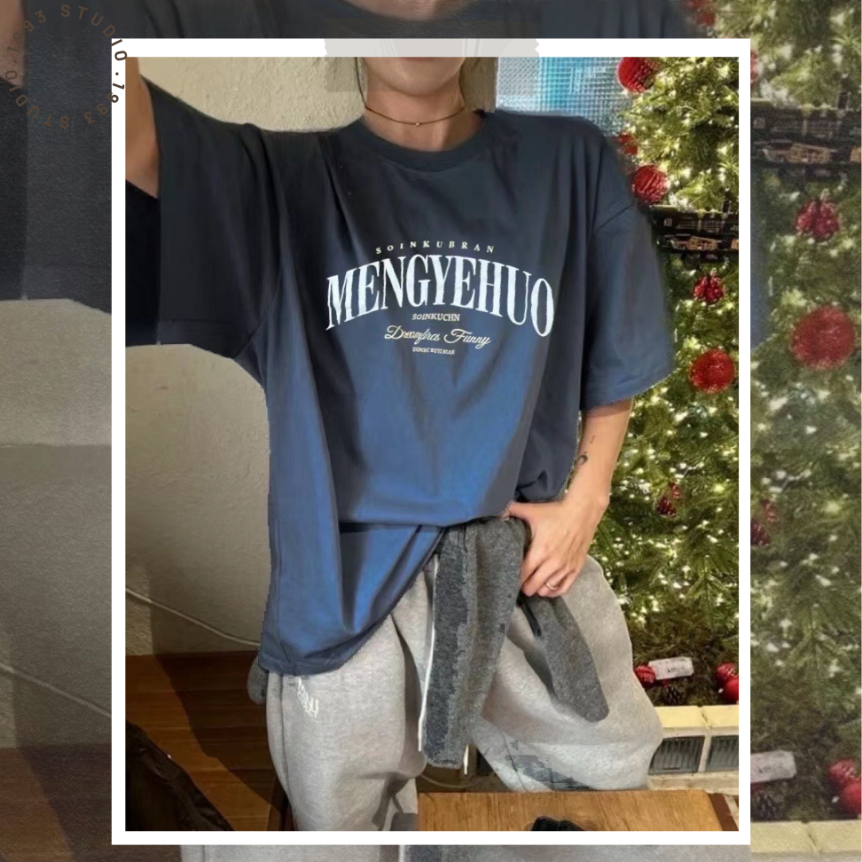 🇰🇷正韓🇰🇷復古洗色英文字TEE 上衣 #B20154-細節圖7