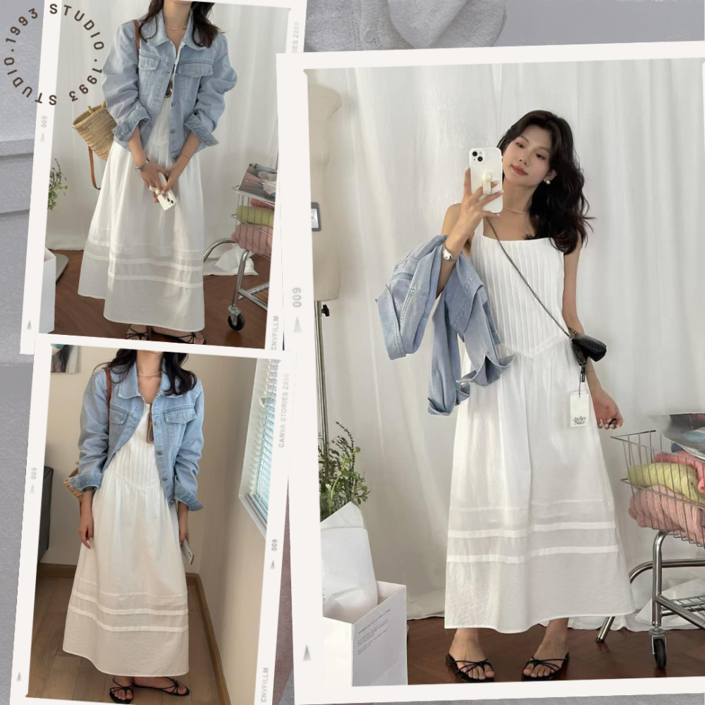 簡約方領背心洋裝#B20160-細節圖6