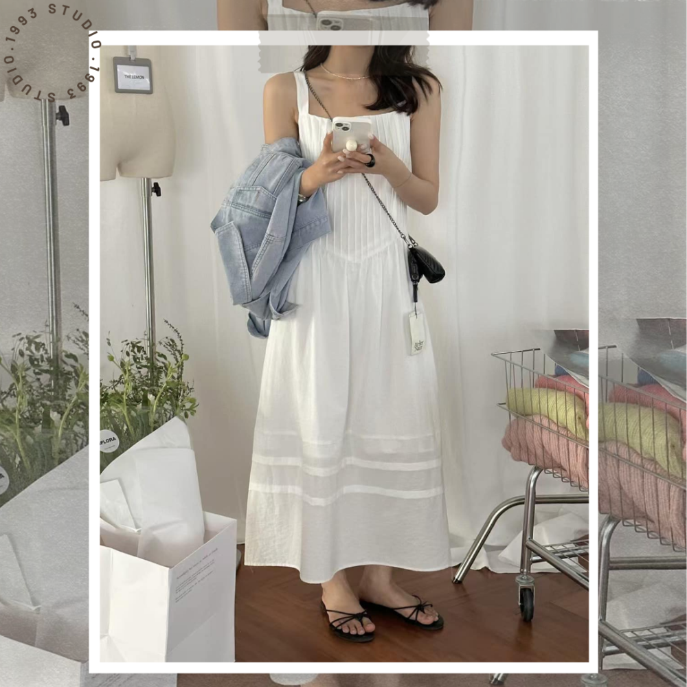 簡約方領背心洋裝#B20160-細節圖8