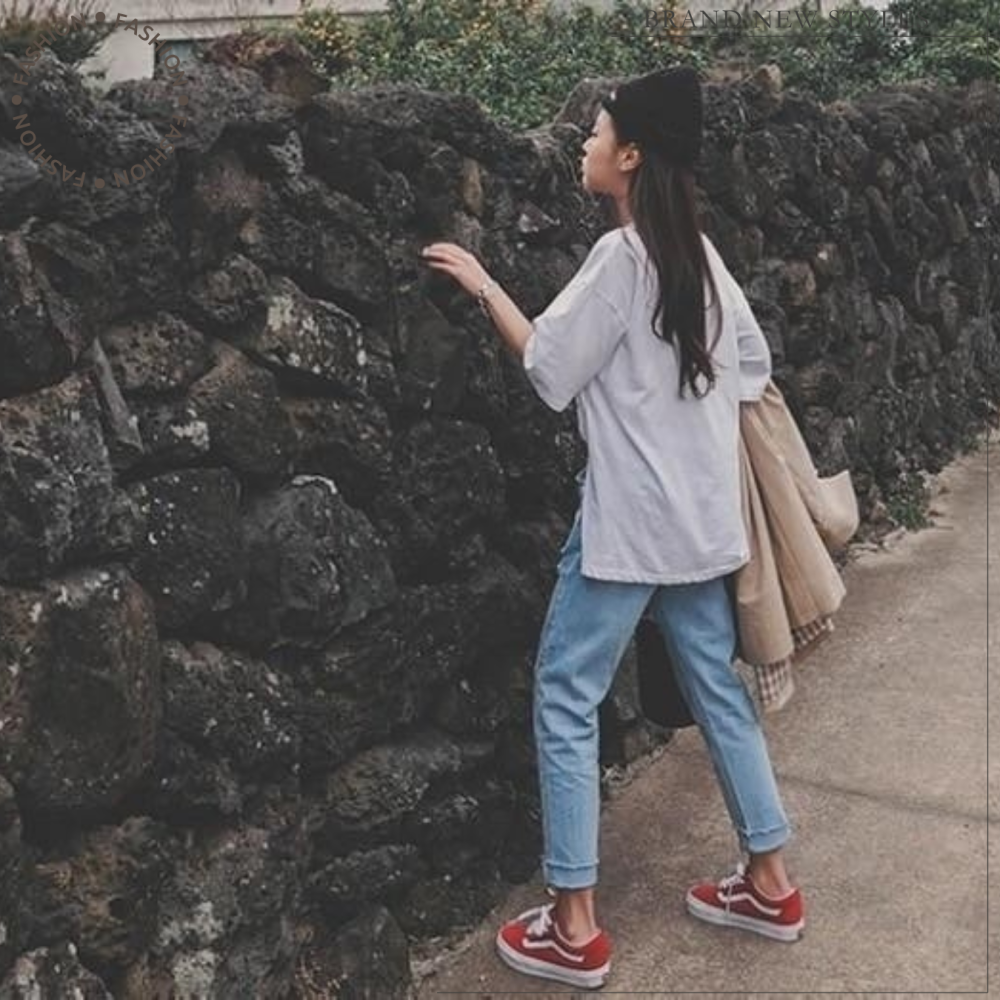 割破反摺鬚邊男友褲#B20184-細節圖7