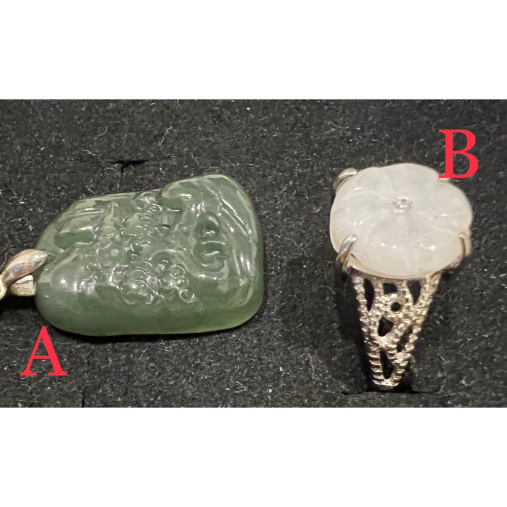 瓜料迷你小山水（1元硬幣大小）、花花戒指-細節圖3