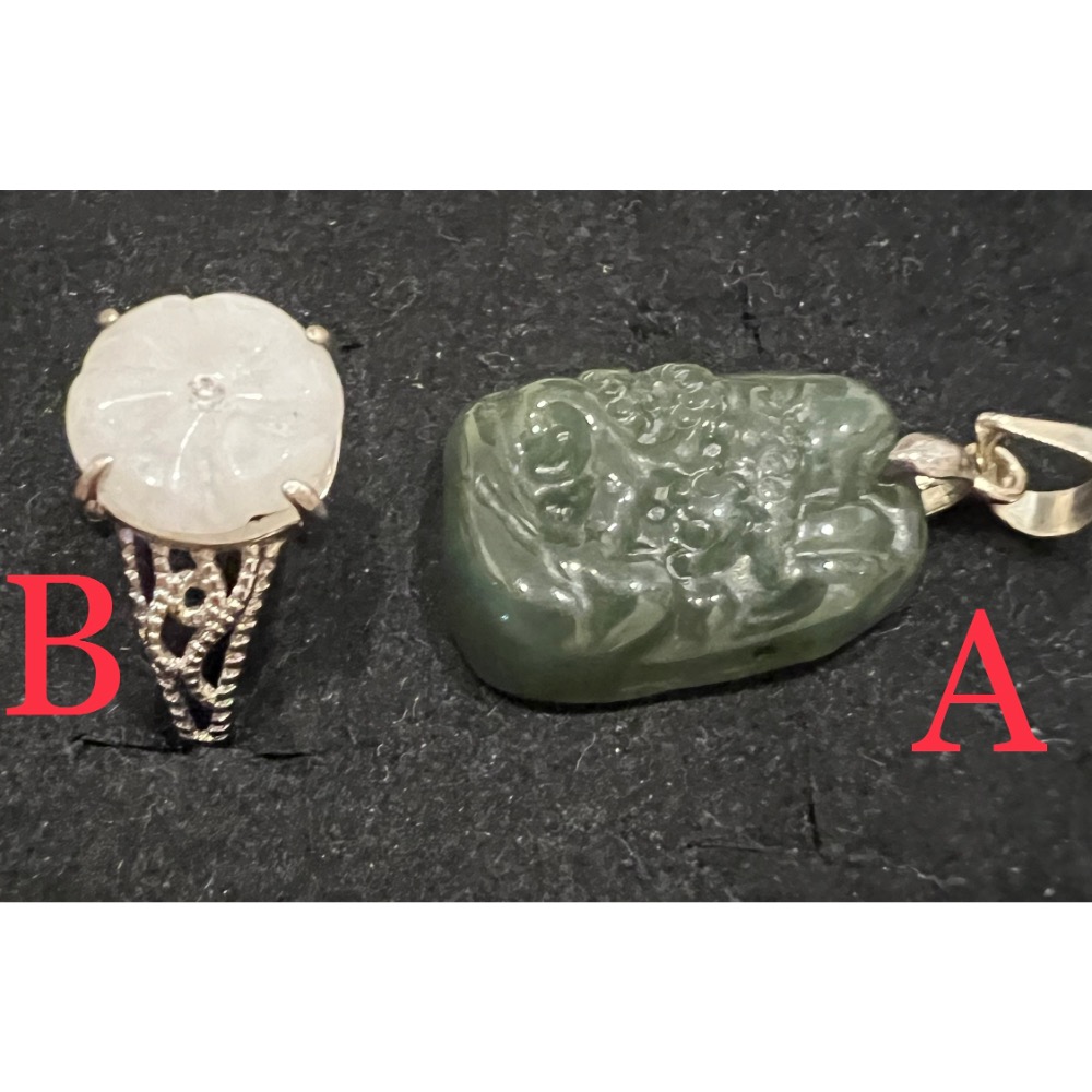 瓜料迷你小山水（1元硬幣大小）、花花戒指-細節圖5