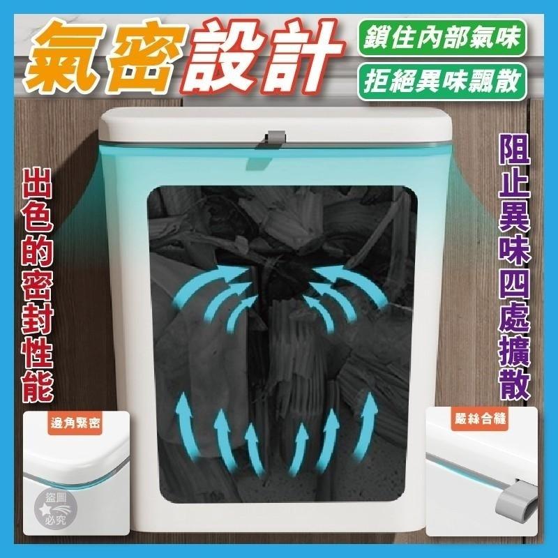 ️9L大容量帶蓋廚房壁掛垃圾桶/現貨不用等-細節圖3