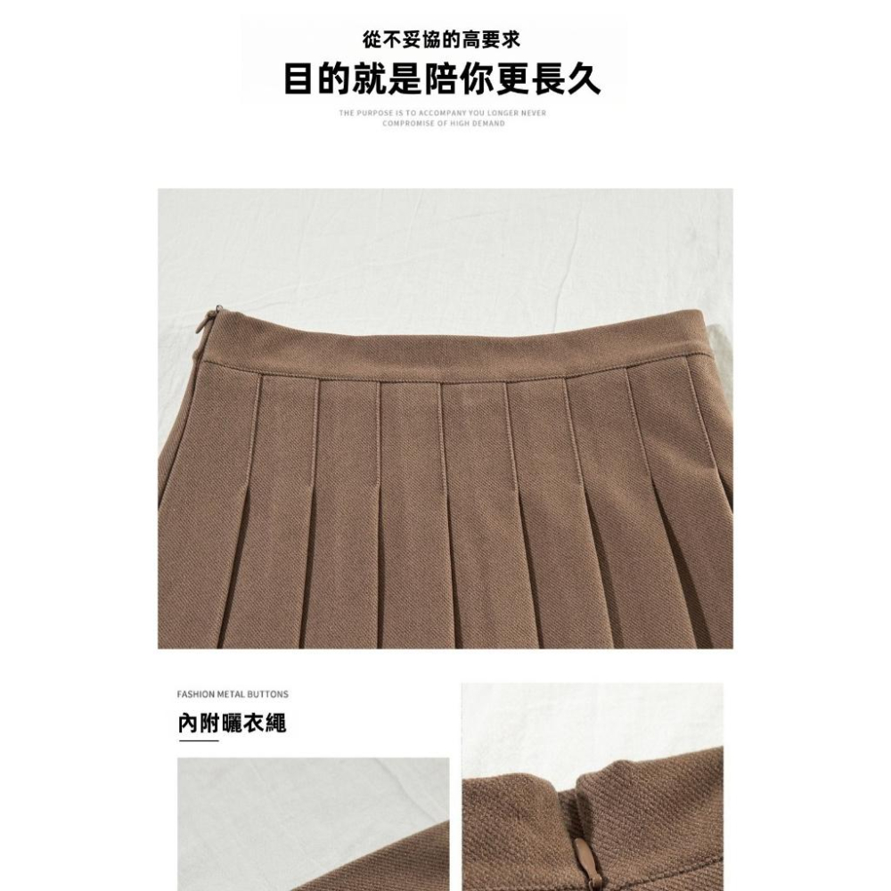 A字版型巨顯瘦百褶高腰裙/現貨不用等-細節圖7