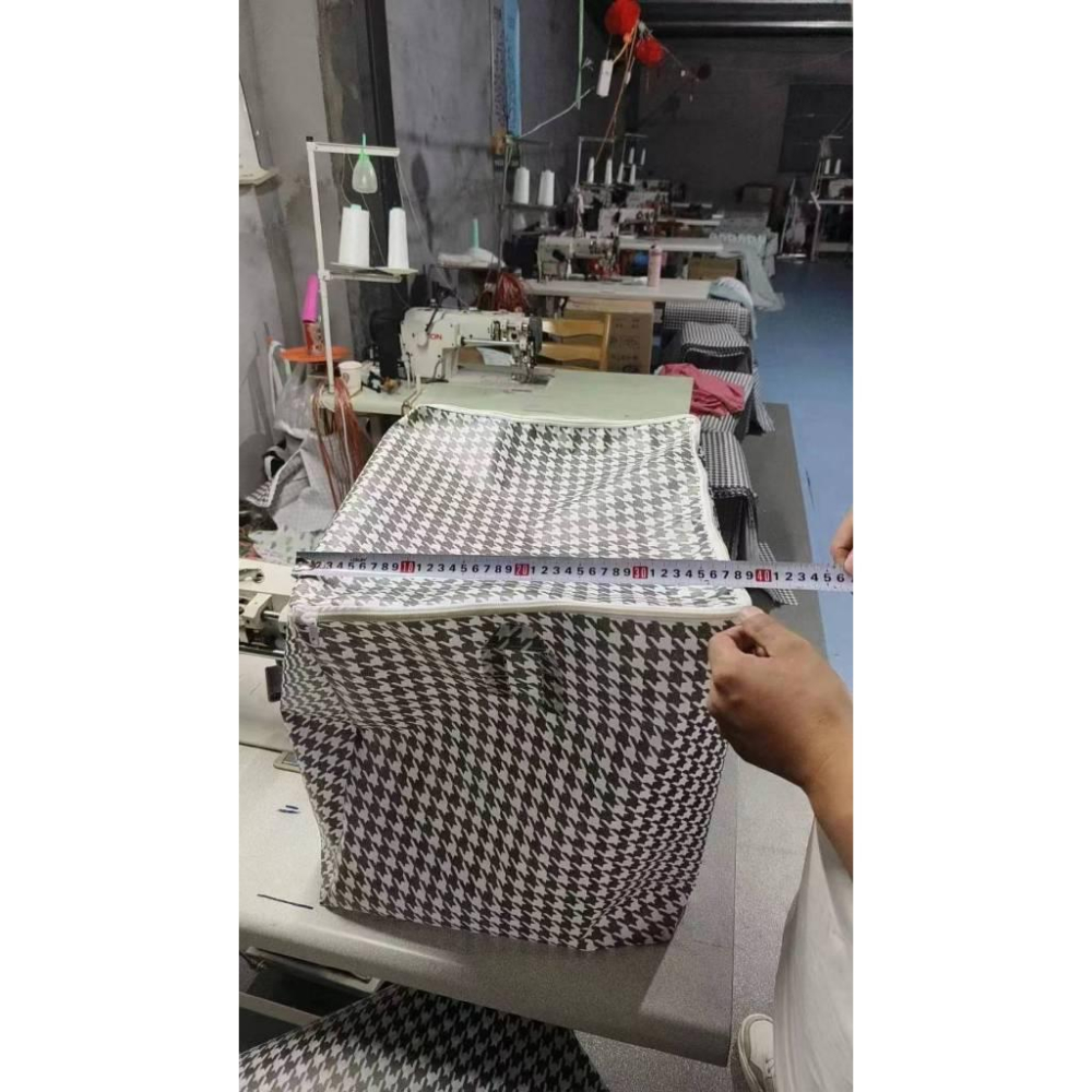 大容量千鳥格手提收納箱/現貨不用等-細節圖7