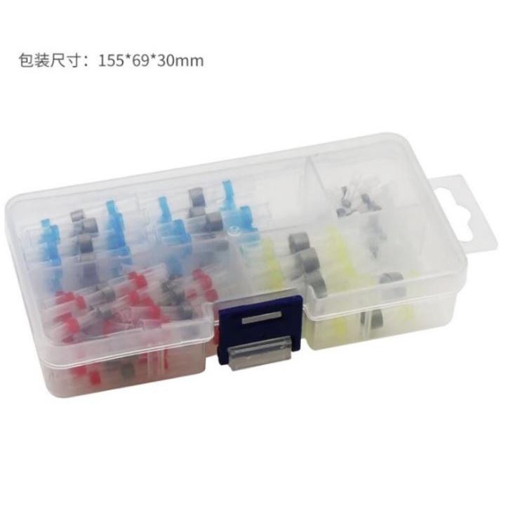 【精選299】🍁台灣現貨🍁電工防水焊錫環接線端子（附收納盒）熱縮管絕緣套管 包皮內收膠電線軟保護套-細節圖9