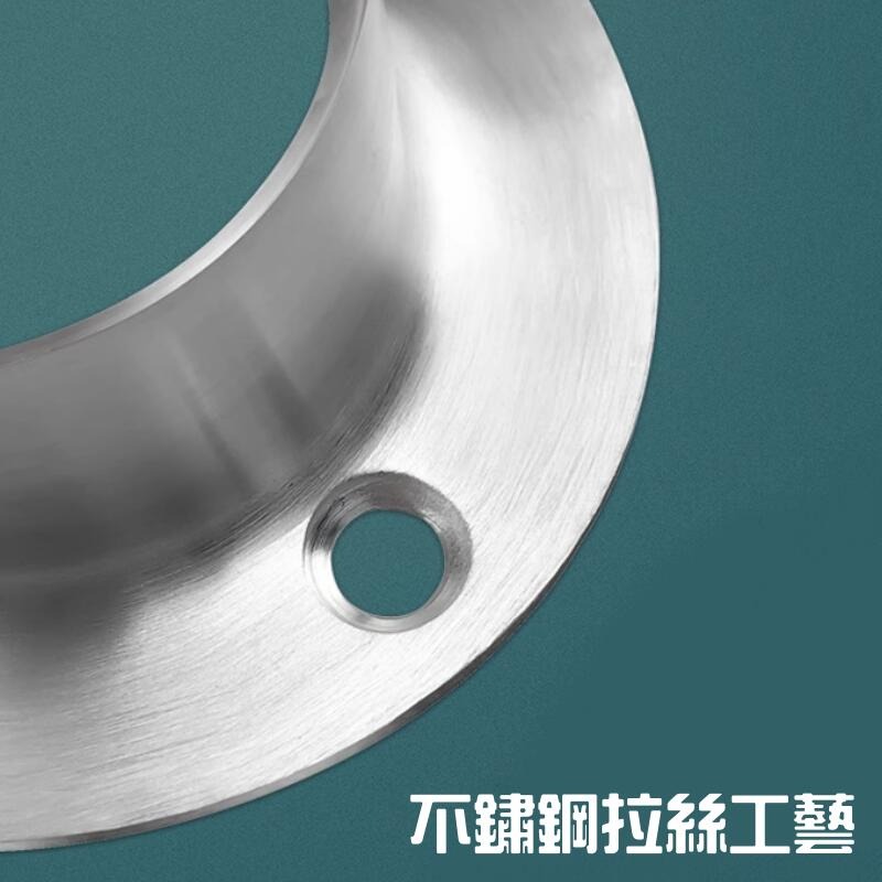 🍁台灣現貨🍁不鏽鋼圓管法蘭座（19/22/25/32 四款可選）🐰B04 低法蘭座 衣管掛 衣桿座 圓管座 衣管托-細節圖4