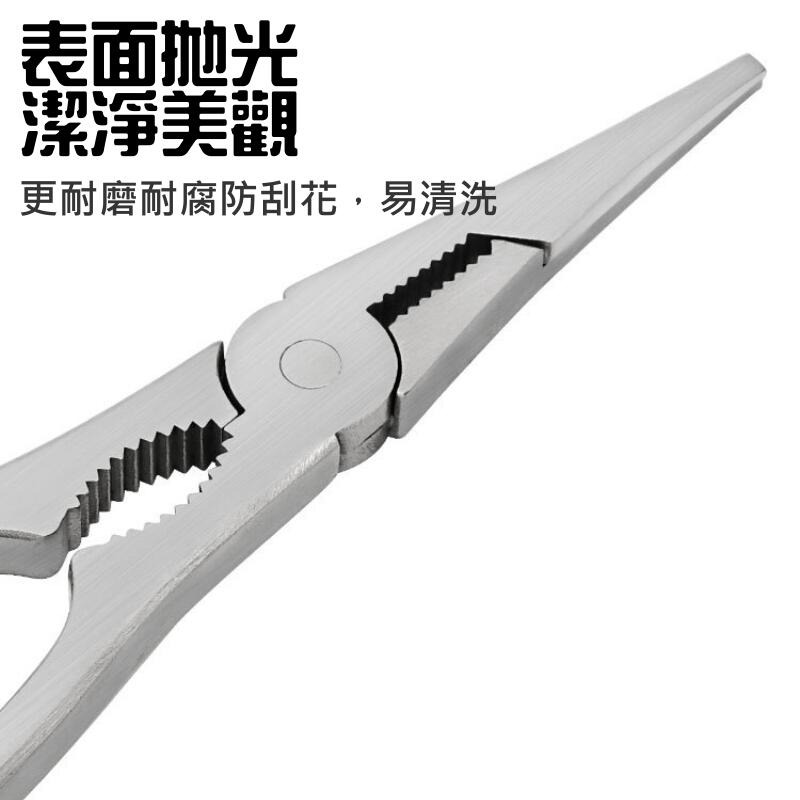 🍁台灣現貨🍁304不鏽鋼蟹鉗夾（夾口帶齒 尾部鎖扣設計）🐰B11012 輕鬆剝蟹蟹鉗工具 家用大閘蟹蟹腿夾子 剝蟹-細節圖6