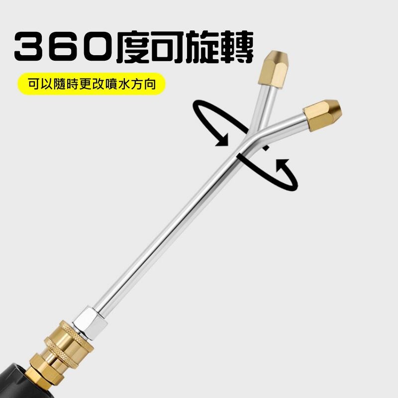 🍁台灣現貨🍁高壓水槍配件：加長桿彎頭噴嘴（25度/90度/U形 三款可選）🐰B06 1/4快插接頭 扇面出水噴頭-細節圖4