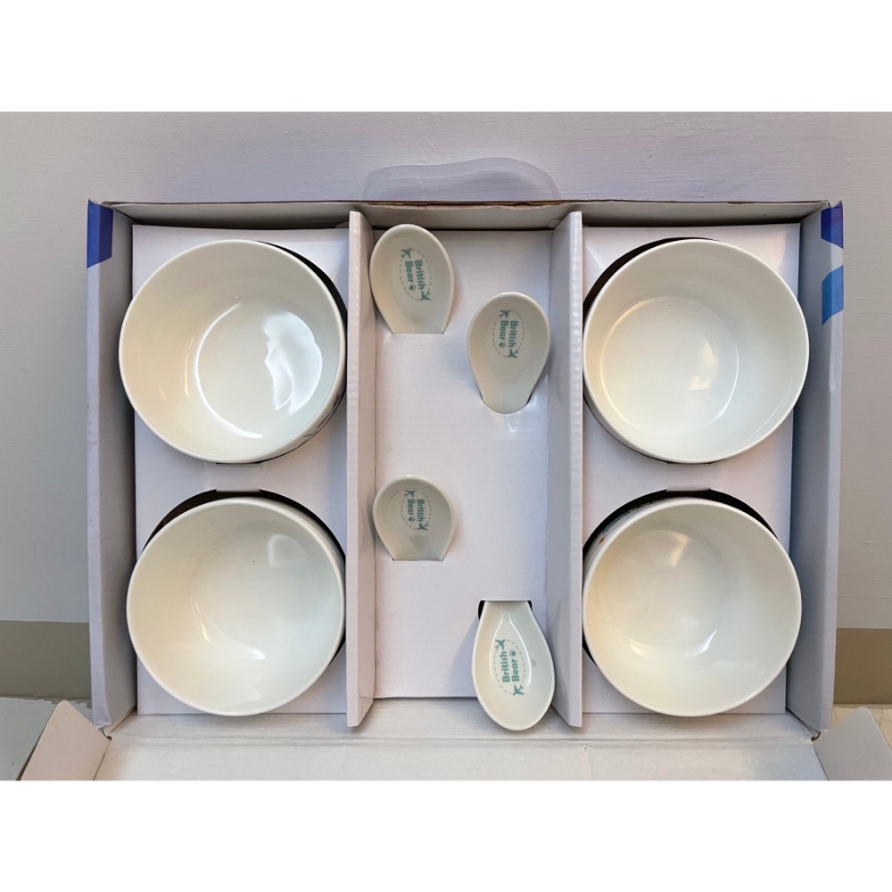 英國熊四碗四匙禮盒組 全新 可高雄市區面交-細節圖2