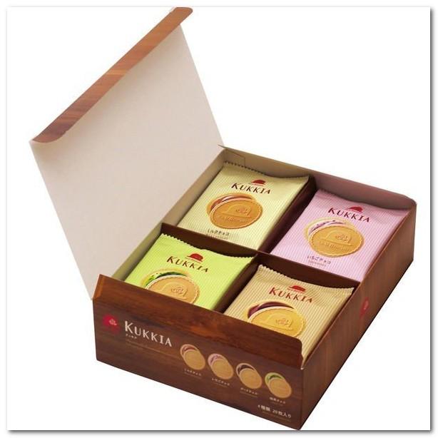 【無國界雜貨舖】日本 高帽子 KUKKIA 紅帽子 巧克力 抹茶 法蘭酥 禮盒 喜餅 粉盒 紫帽子 鐵盒 藍帽子-細節圖4