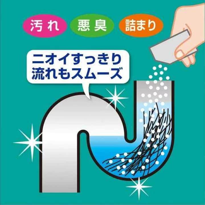 【無國界雜貨舖】日本 紀陽除虫菊 日本製 最有效的 毛髮專用 水管清潔粉 毛髮清潔 水管 日本毛髮分解劑 通水管-細節圖2