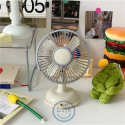 復古懷舊 桌面小風扇 迷你立扇 USB插電/電池兩用【ULife 生活選品】-規格圖7
