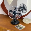 復古懷舊 桌面小風扇 迷你立扇 USB插電/電池兩用【ULife 生活選品】-規格圖7