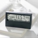 日式風格 透明夜光桌上電子鐘 LED鐘 液晶貪睡鬧鐘 溫度 溼度 時鐘【ULife 生活選品】-規格圖11