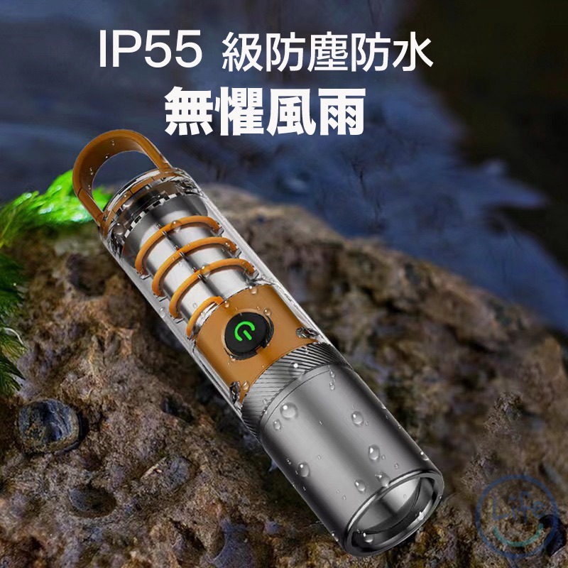 【台灣現貨】手電筒 氛圍燈 氣氛手電筒 露營手電筒 強光手電筒 登山手電筒 伸縮變焦 IPX4防水-細節圖8