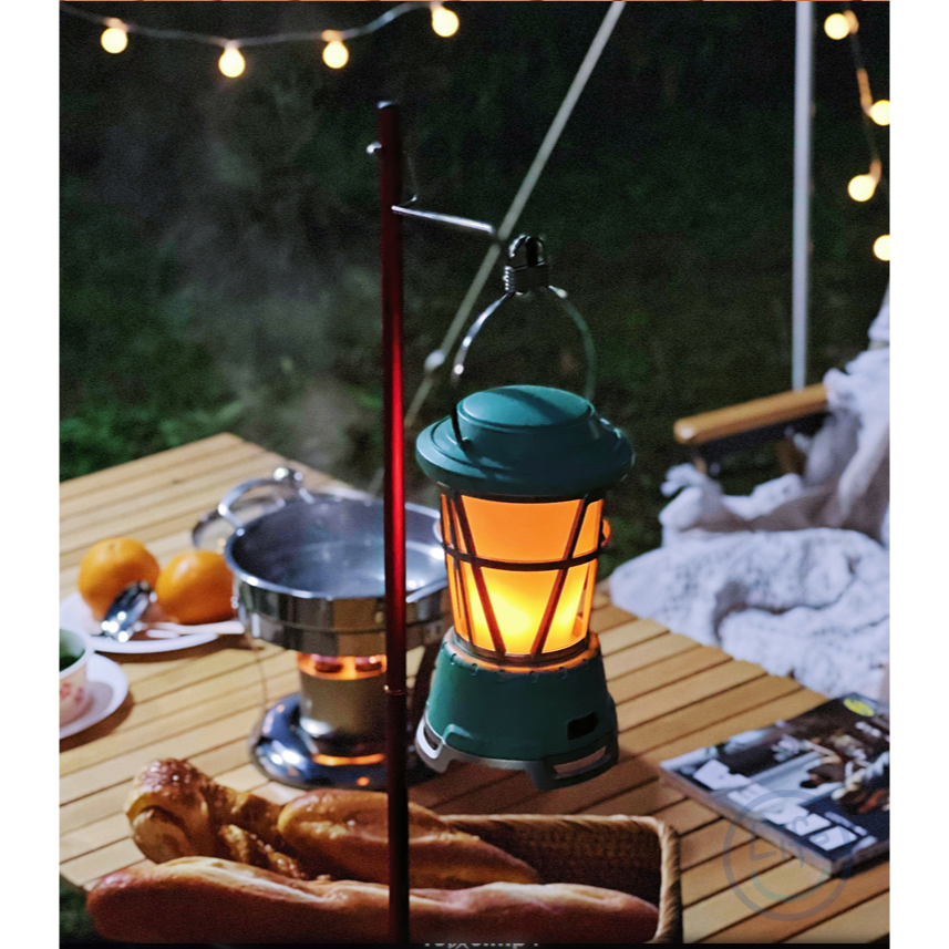 【台灣現貨】復古露營吊燈 火焰氣氛燈 露營燈  復古吊燈 復古燈 媒油燈 露營提燈 充電露營燈-細節圖4