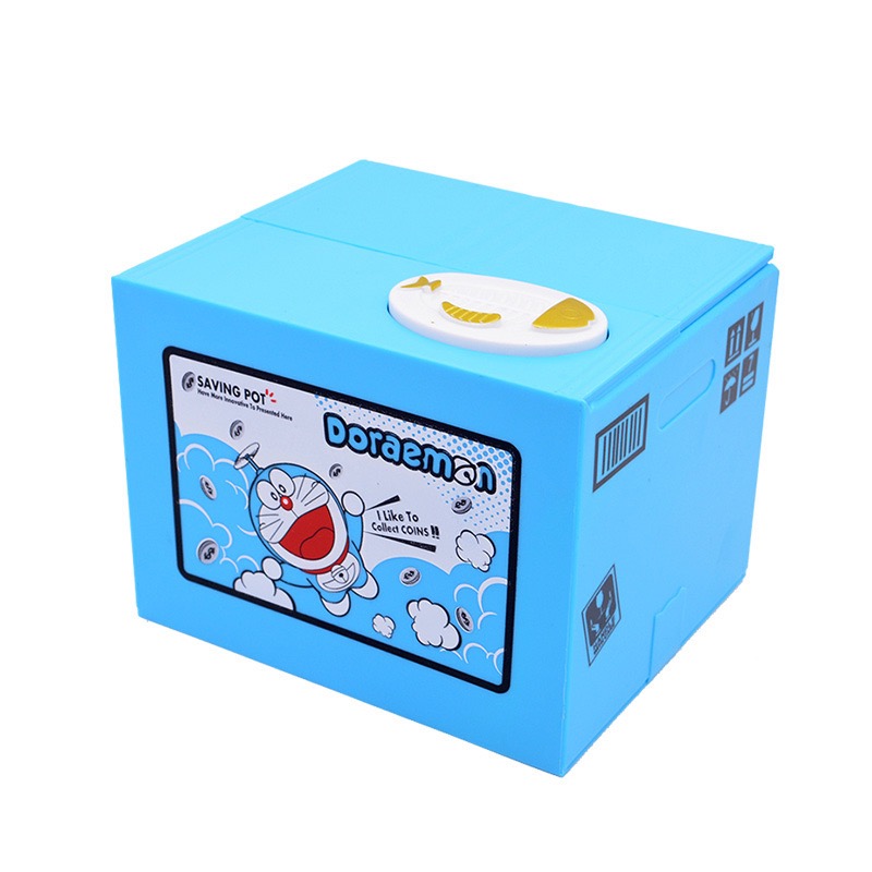 【台灣現貨】皮卡丘 小小兵  哆啦A夢 小叮噹 存錢筒 偷錢貓 吃錢筒 撲滿 存錢罐 音樂存錢筒-細節圖6