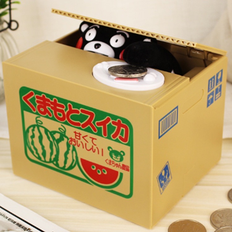 【台灣現貨】Kitty貓 Hello Kitty 熊本熊 存錢筒 偷錢貓 儲金箱 撲滿 存錢罐-細節圖5