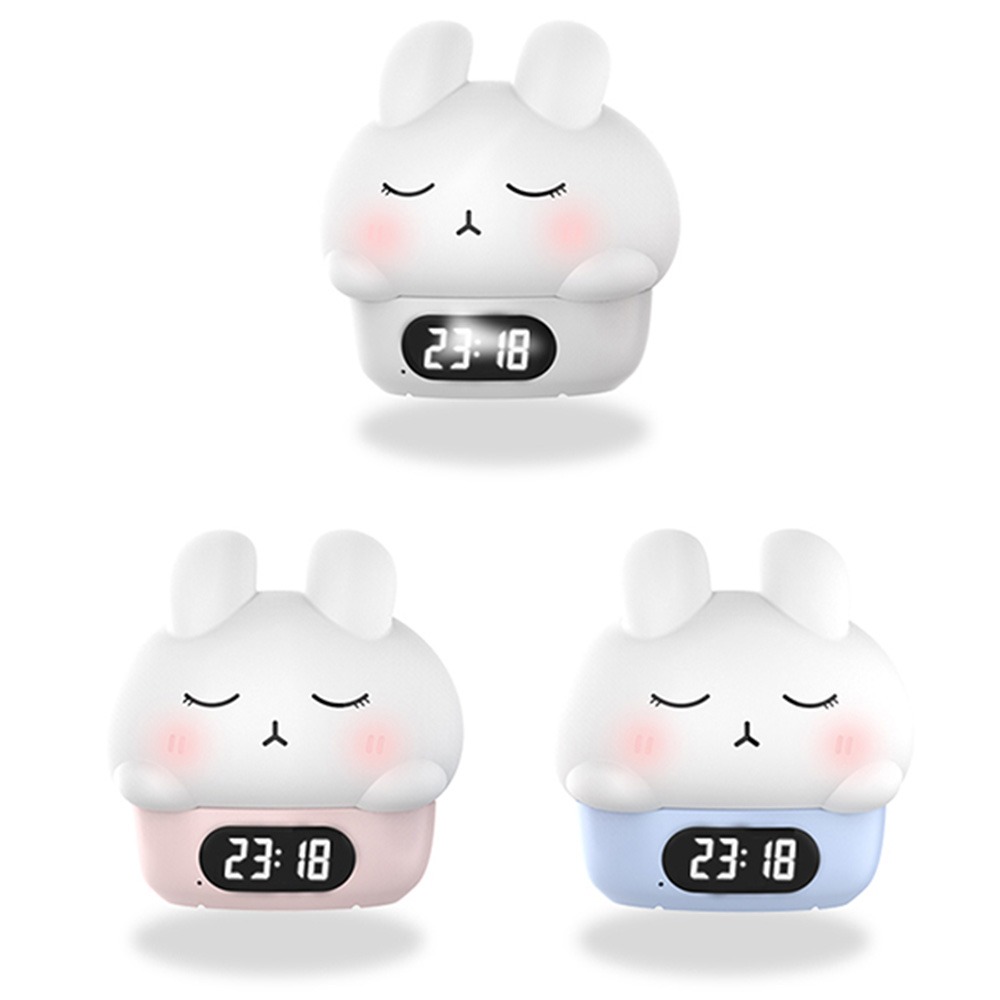 鬧鐘拍拍燈 小夜燈 伴睡燈 充電小夜燈 造型小夜燈 拍拍夜燈時鐘 可愛小夜燈 夜燈時鐘【ULife生活選品】-細節圖3