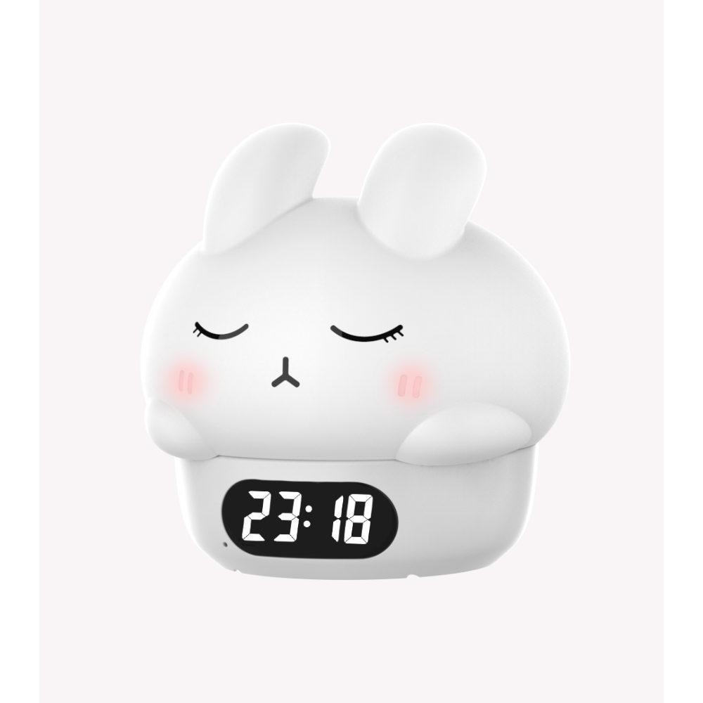 鬧鐘拍拍燈 小夜燈 伴睡燈 充電小夜燈 造型小夜燈 拍拍夜燈時鐘 可愛小夜燈 夜燈時鐘【ULife生活選品】-規格圖10