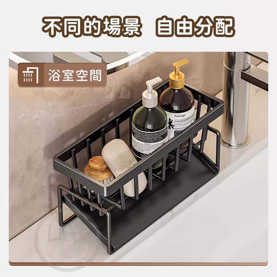 水槽海綿置物架 不鏽鋼瀝水架 水槽瀝水架 廚房瀝水架 菜瓜布架 檯面收納架 海綿瀝水架-細節圖6