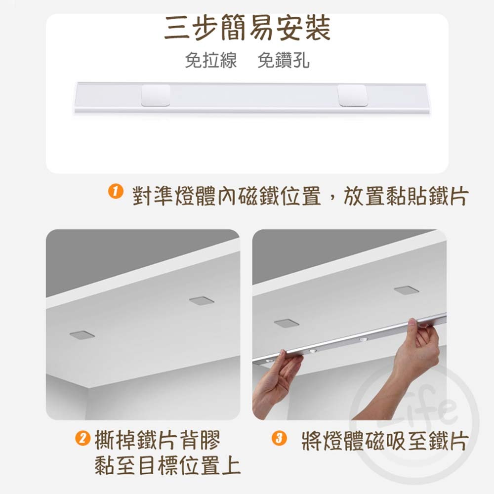 超薄感應貓眼燈 感應燈 可調光感應燈 磁吸式感應燈 走廊燈 人體感應燈 USB充電 貓眼燈【ULife生活選品】-細節圖4