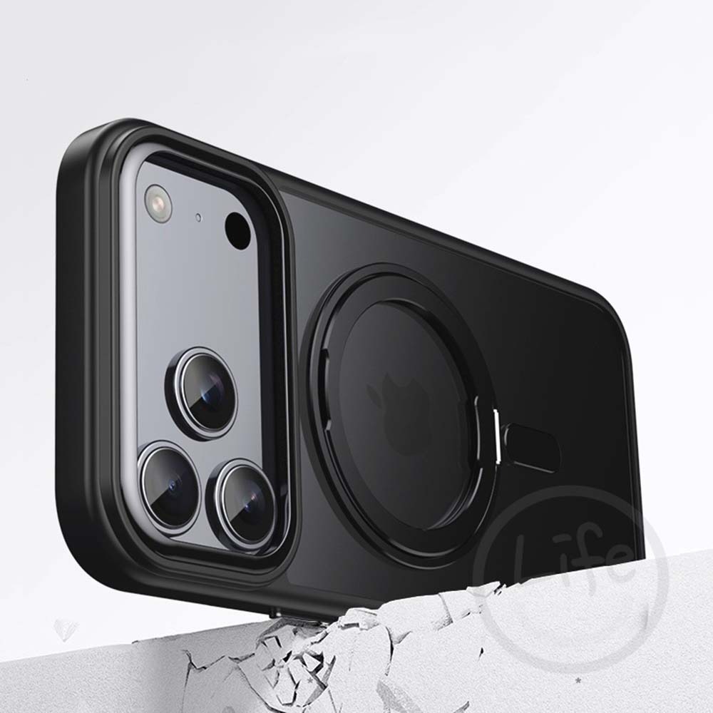 iPhone 17 手機殼 360度 旋轉 抗指紋 磁吸 防摔 防震【ULife生活選品】-細節圖5
