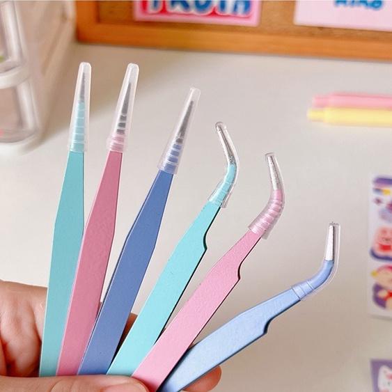 手帳專用鑷子 馬卡龍手帳專用鑷子 手工diy貼紙工具 做手賬的咕卡捏子多肉小夾子 小夾子 專用鑷子-細節圖5