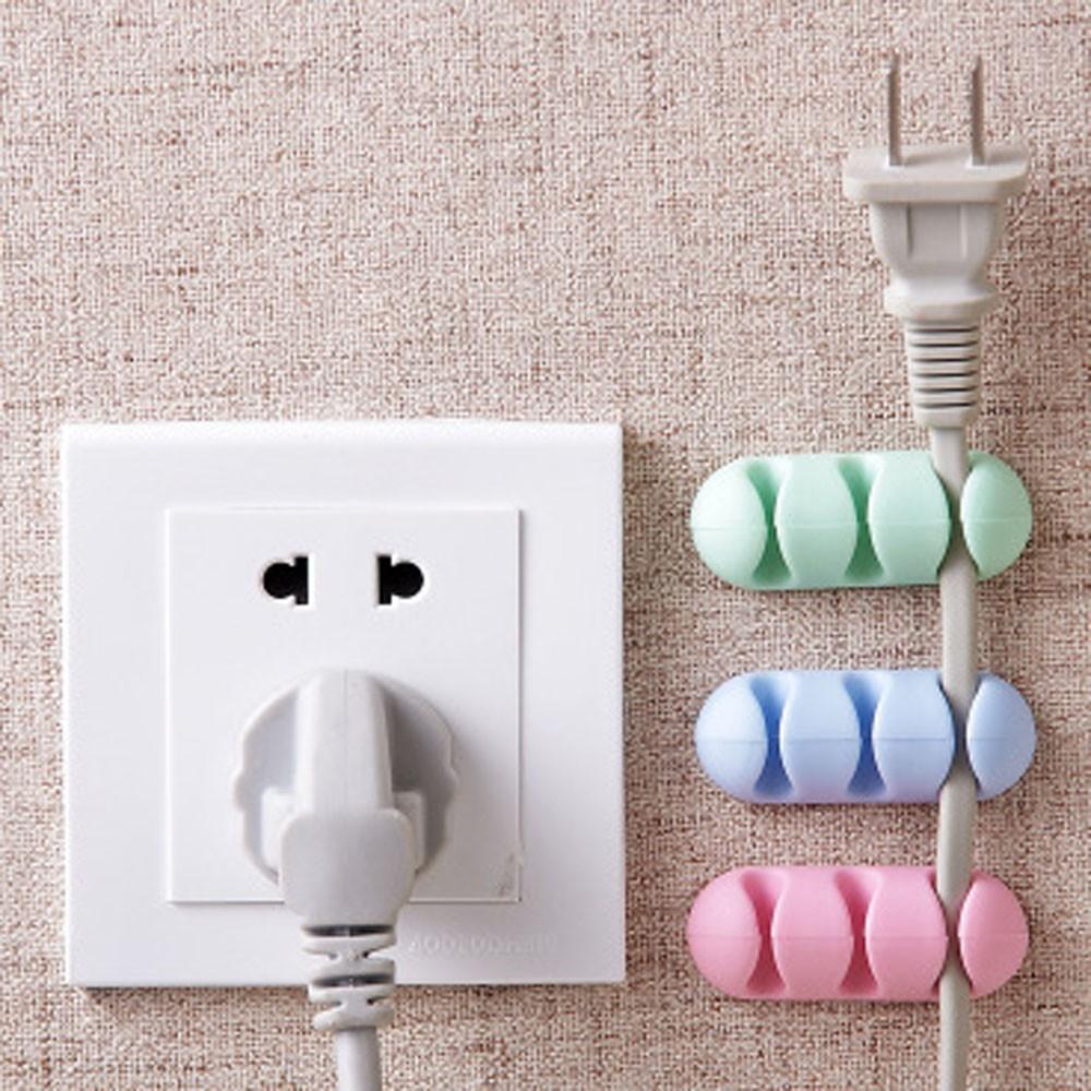 插頭整理器 創意自黏數據線網路整理器理線器線夾桌面電線收納固定器線路卡子-細節圖6