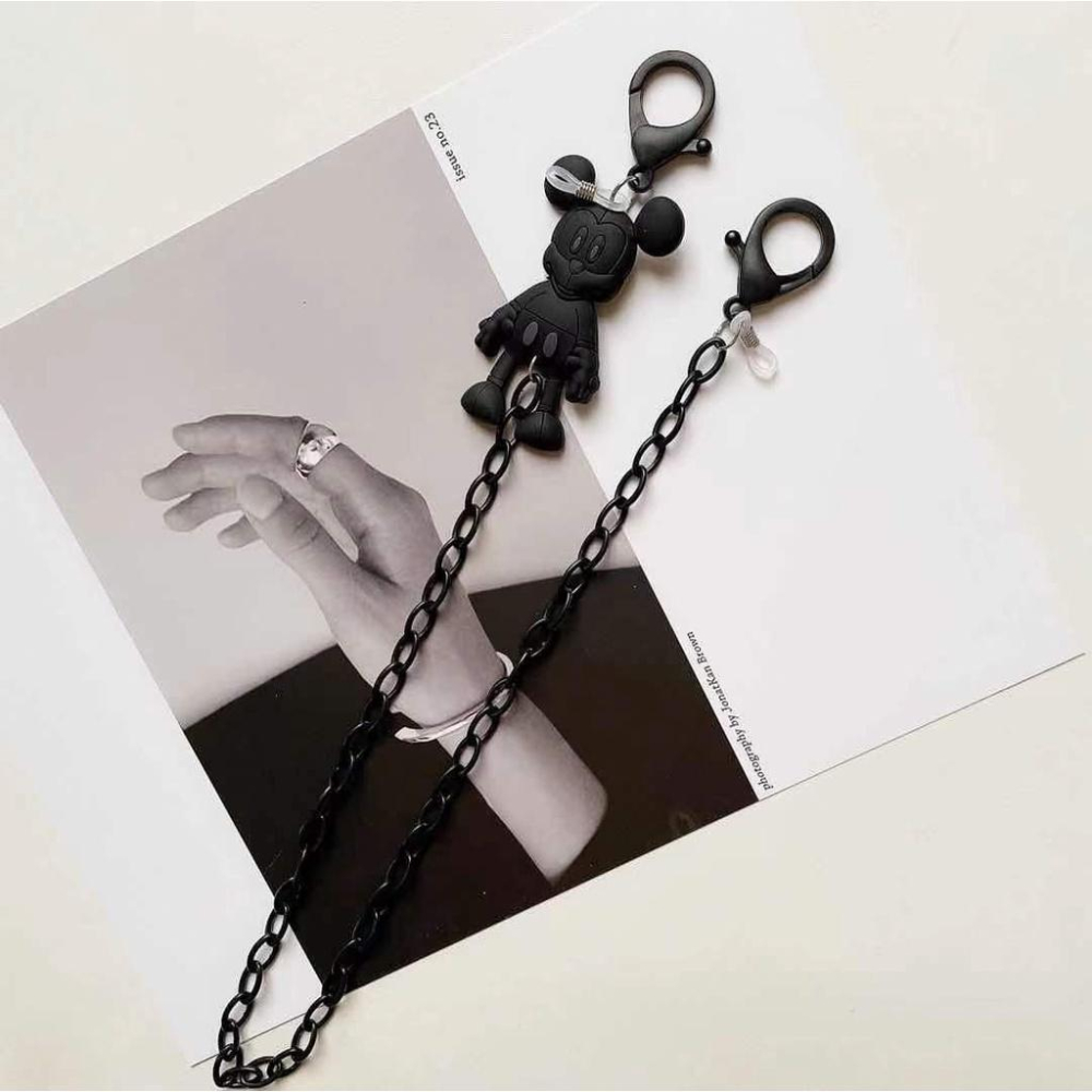 卡通老鼠口罩掛繩 口罩掛鍊 眼鏡掛臉 壓克力掛鍊 眼鏡鏈 口罩鏈-細節圖2