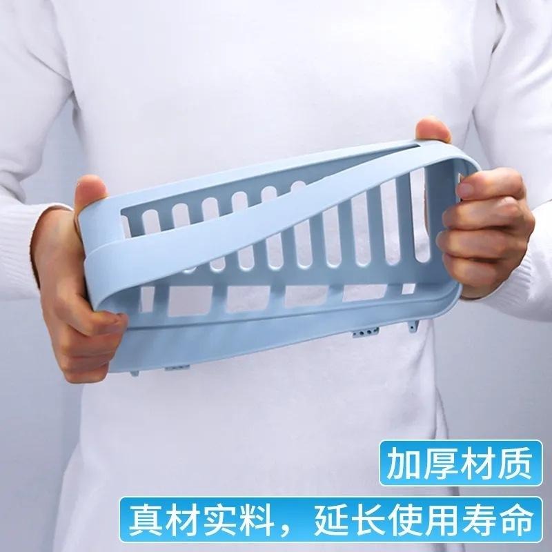 無痕瀝水置物架 無痕瀝水收納置物架 浴室置物架 洗漱用品儲物架 浴室架子 廁所衛浴收納架 無痕壁貼置物架-細節圖3